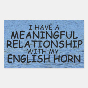 Sticker Rectangulaire Relation significative Horne Anglaise Rectangulair