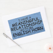Sticker Rectangulaire Relation significative Horne Anglaise Rectangulair (Enveloppe)