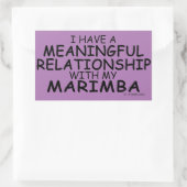 Sticker Rectangulaire Relation significative Marimba Bâton rectangulaire (Sac)