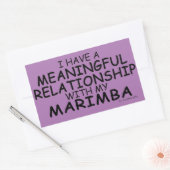 Sticker Rectangulaire Relation significative Marimba Bâton rectangulaire (Enveloppe)