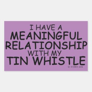 Sticker Rectangulaire Relation significative Sifflet Tin Rectangulaire S