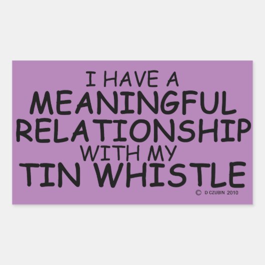 Sticker Rectangulaire Relation significative Sifflet Tin Rectangulaire S (Devant)