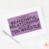 Sticker Rectangulaire Relation significative Sifflet Tin Rectangulaire S (Enveloppe)