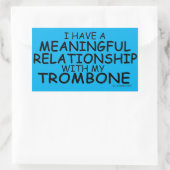 Sticker Rectangulaire Relation significative Trombone Bâton rectangulair (Sac)