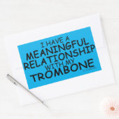 Sticker Rectangulaire Relation significative Trombone Bâton rectangulair (Enveloppe)