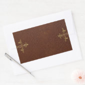 Sticker Rectangulaire reliure de livre antique (Enveloppe)
