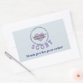 Sticker Rectangulaire Remerciement d'affaires (Enveloppe)