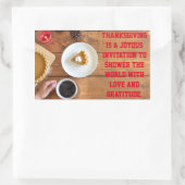 Sticker Rectangulaire Remerciements : Citation de gratitude et d'appréci (Sac)