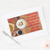 Sticker Rectangulaire Remerciements : Citation de gratitude et d'appréci (Enveloppe)