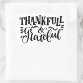 Sticker Rectangulaire Remerciements et gratitude (Sac)