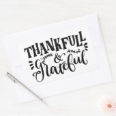 Sticker Rectangulaire Remerciements et gratitude (Enveloppe)