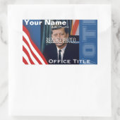 Sticker Rectangulaire Remplacer la photo | Rectangle Modèle de campagne (Sac)