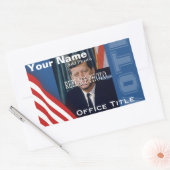 Sticker Rectangulaire Remplacer la photo | Rectangle Modèle de campagne (Enveloppe)