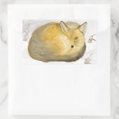 Sticker Rectangulaire Renard rouge (Sac)