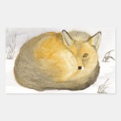 Sticker Rectangulaire Renard rouge (Devant)