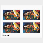 Sticker Rectangulaire Rencontre (Feuille)