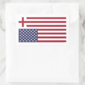 Sticker Rectangulaire Rendre à l'Amérique son drapeau (Sac)