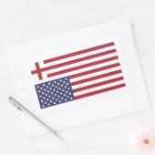 Sticker Rectangulaire Rendre à l'Amérique son drapeau (Enveloppe)