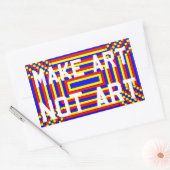 Sticker Rectangulaire Rendre l'art non un ticker d'art (Enveloppe)
