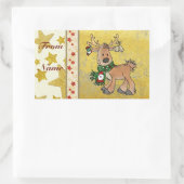 Sticker Rectangulaire Rentier Rechteckiger Aufkleber (Sac)