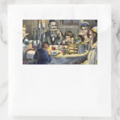 Sticker Rectangulaire repas de pâque (Sac)