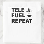 Sticker Rectangulaire Répétition du carburant de tele (Sac)