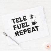 Sticker Rectangulaire Répétition du carburant de tele (Enveloppe)