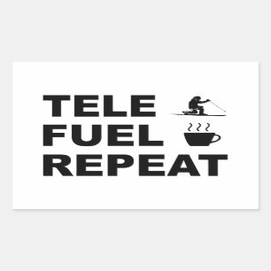 Sticker Rectangulaire Répétition du carburant de tele