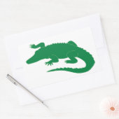 Sticker Rectangulaire Reptile d'alligator crocodile (Enveloppe)