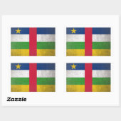 Sticker Rectangulaire République centrafricaine (Feuille)
