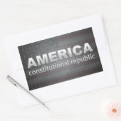 Sticker Rectangulaire République constitutionnelle (Enveloppe)