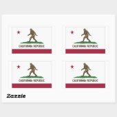 Sticker Rectangulaire République de Californie (Feuille)