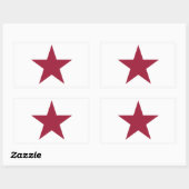 Sticker Rectangulaire République de Californie (Feuille)