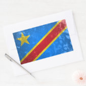 Sticker Rectangulaire République démocratique du Congo (Enveloppe)