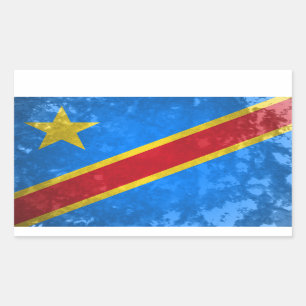 Sticker Rectangulaire République démocratique du Congo
