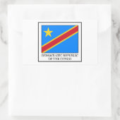 Sticker Rectangulaire République démocratique du Congo (Sac)