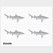 Sticker Rectangulaire Requin à bec (Feuille)