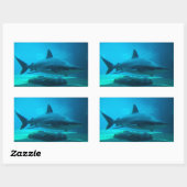 Sticker Rectangulaire Requin de nuit (Carcharhinus Obscurus), Ushaka (Feuille)
