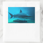 Sticker Rectangulaire Requin de nuit (Carcharhinus Obscurus), Ushaka (Sac)