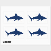 Sticker Rectangulaire Requins/mâchoires (Feuille)