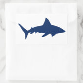 Sticker Rectangulaire Requins/mâchoires (Sac)