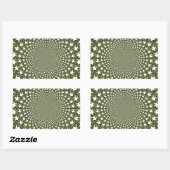 Sticker Rectangulaire Requins traditionnels sans couture (Feuille)