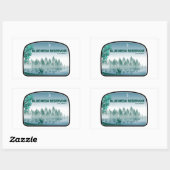 Sticker Rectangulaire Réservoir Blue Mesa Colorado Deer (Feuille)