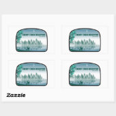 Sticker Rectangulaire Réservoir de Cherry Creek Colorado Deer (Feuille)