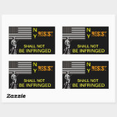 Sticker Rectangulaire Résistance NY (Feuille)