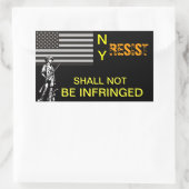 Sticker Rectangulaire Résistance NY (Sac)