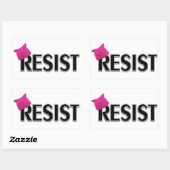 Sticker Rectangulaire Résister (Feuille)