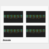 Sticker Rectangulaire Résister (Feuille)