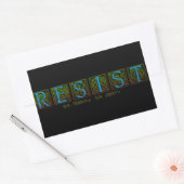 Sticker Rectangulaire Résister (Enveloppe)