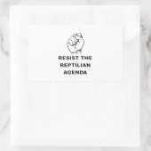 Sticker Rectangulaire Résister À L'Agenda Républicain (Sac)